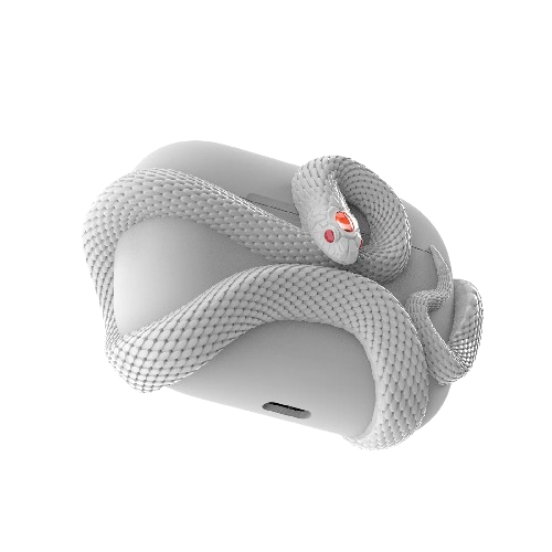 Creative Snake-Inspired Silicone Case for AirPods Pro.