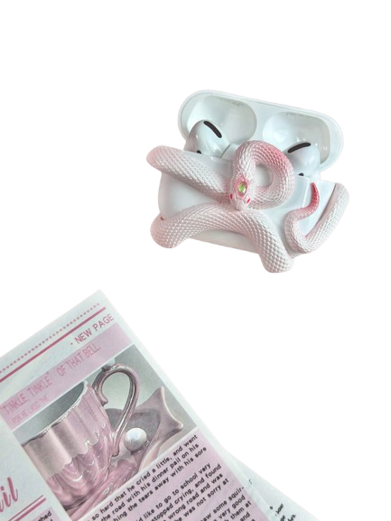 Creative Snake-Inspired Silicone Case for AirPods Pro.