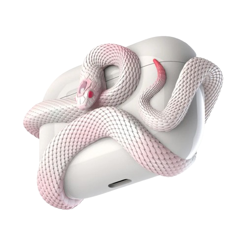 Creative Snake-Inspired Silicone Case for AirPods Pro.
