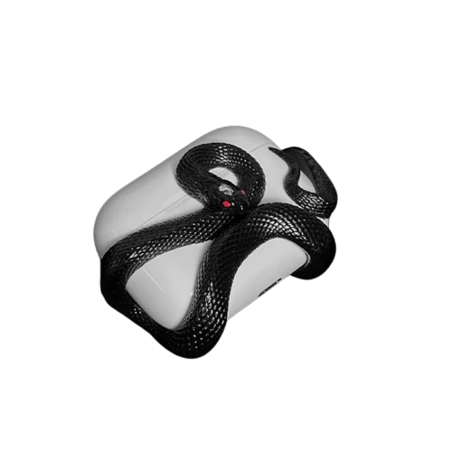 Creative Snake-Inspired Silicone Case for AirPods Pro.