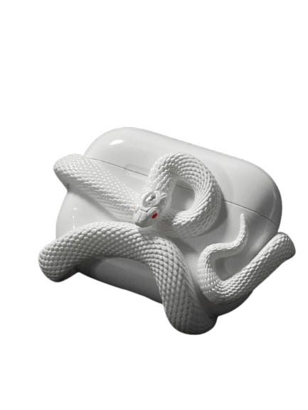 Creative Snake-Inspired Silicone Case for AirPods Pro.
