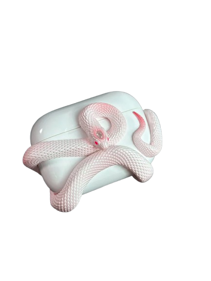 Creative Snake-Inspired Silicone Case for AirPods Pro.