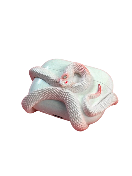 Creative Snake-Inspired Silicone Case for AirPods Pro.