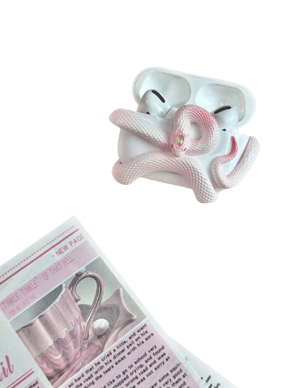 Creative Snake-Inspired Silicone Case for AirPods Pro.