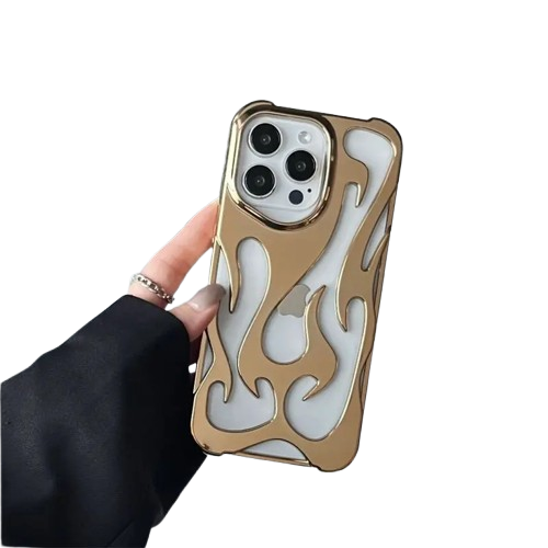 Introducing the 3D Flame Pattern Hollow Slim Phone Case.