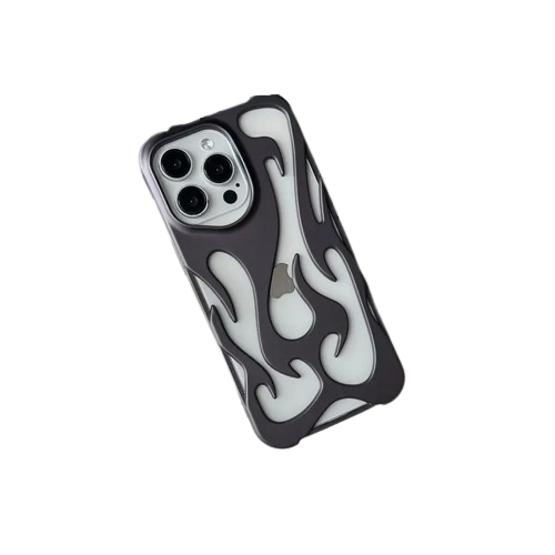 Introducing the 3D Flame Pattern Hollow Slim Phone Case.